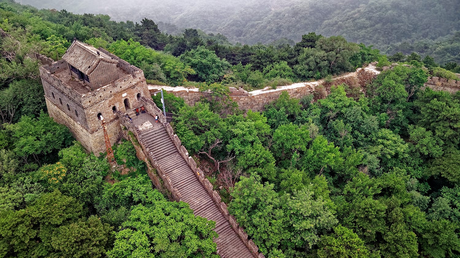 An Aerial Shot of Ancient Architecture