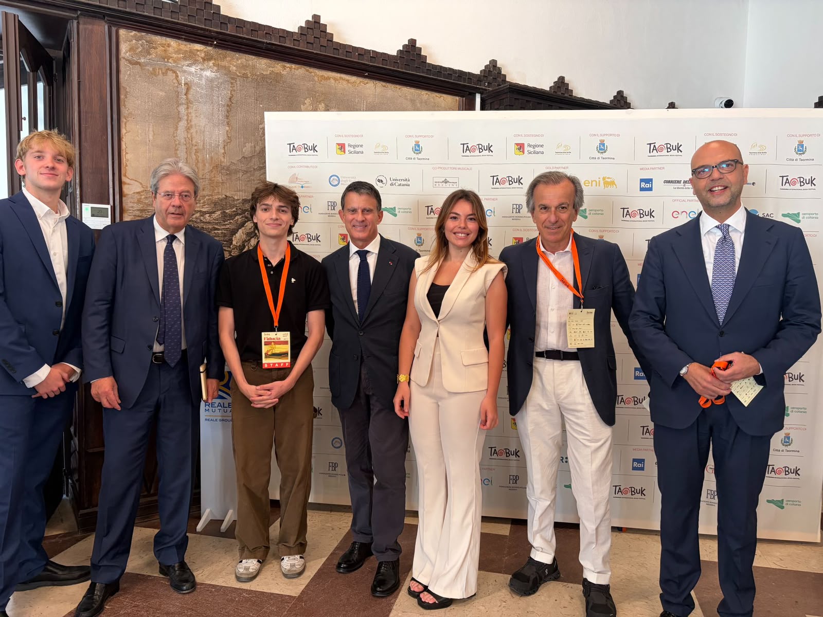 Will, with former Prime Ministers of Italy and France