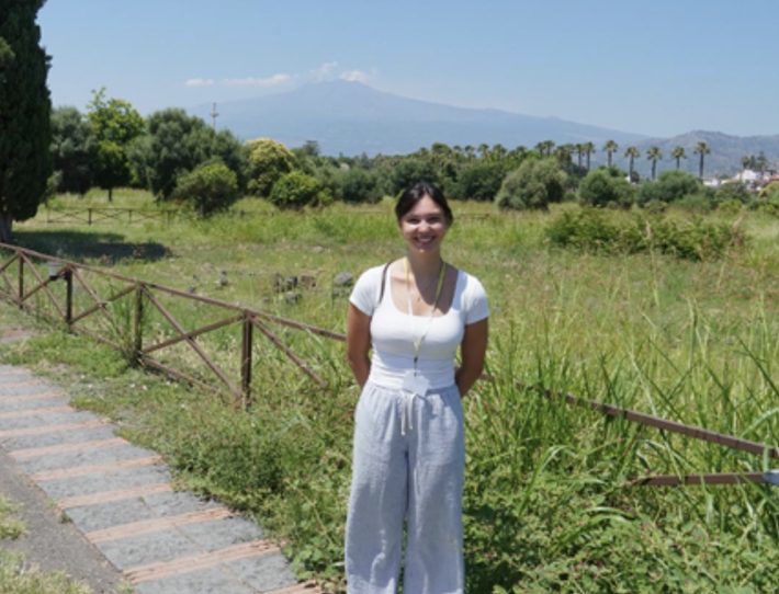 Student completes internship in Sicily