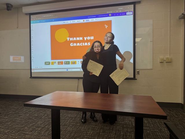 ARI students completing undergrad research presentation