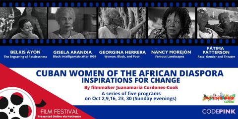 Flyer for Cuban Women of the African Diaspora Film Festival