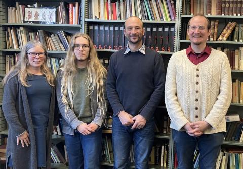 Benjamin Mahurin (second from right) with his thesis committee.