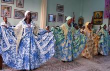 women wearing traditional dress
