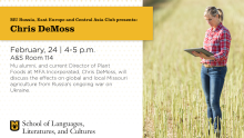 Flyer for Chris DeMoss lecture