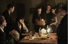 A scene in A Small Light (2023)