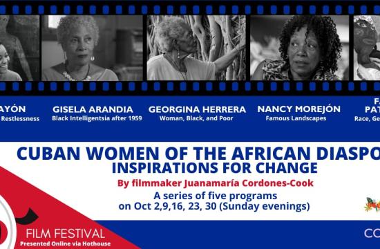 Flyer for Cuban Women of the African Diaspora Film Festival