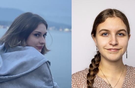 Photographs of Calliope Pensereum (l.) and Emma Adams (r.)